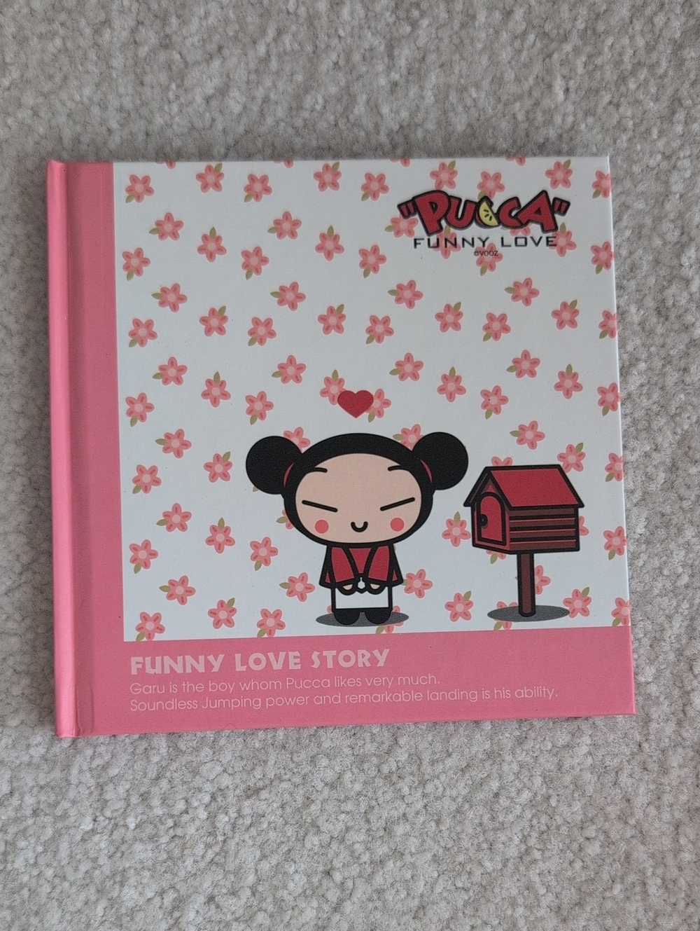 NWT - Pucca Funny Love Story Hardcover  Journal - Pink Floral